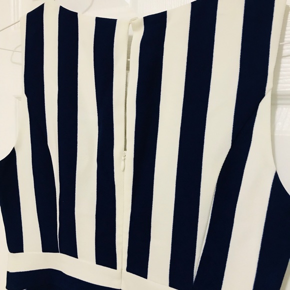 Ann Taylor Nautical Blue Stripes Dress - Picture 4 of 6
